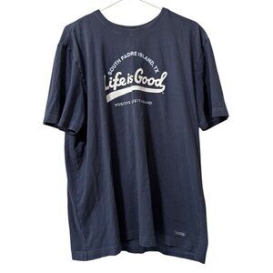 Life Is Good Crusher South Padre Island‎ TX T Shirt Size XL Short Sleeve Stretch